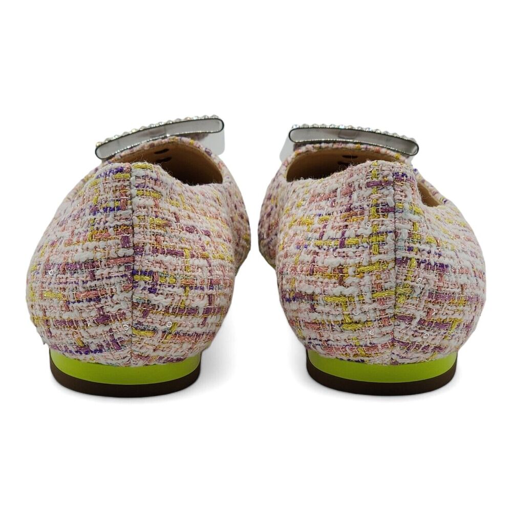 Roger Vivier Gommettine Ball Woven Ballet Flats in Purple White Lime $950 - Picture 5 of 7